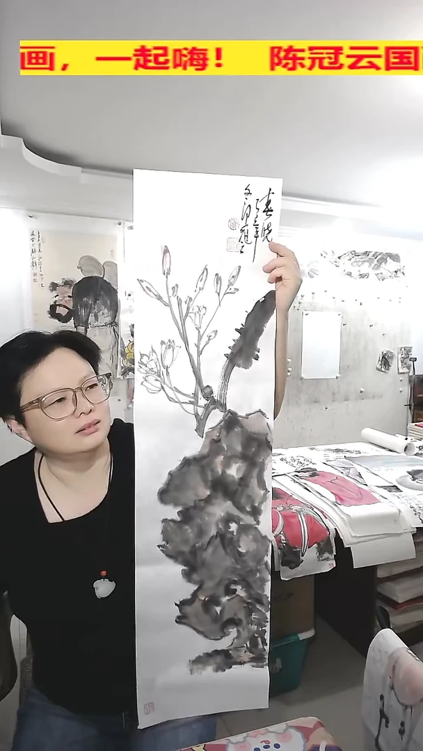竖款25*100cm无装裱，春晓