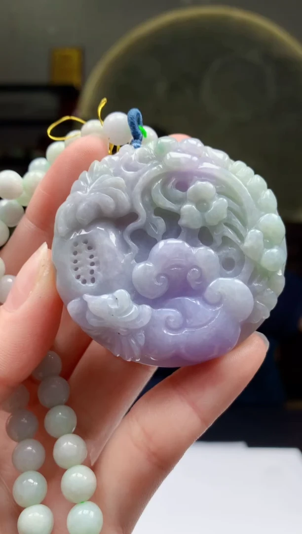 定制翡翠未镶嵌1097ry-毛货挂件赠珠链6