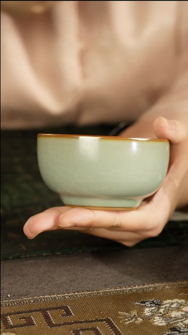 善窑厂汝窑粉青主人杯