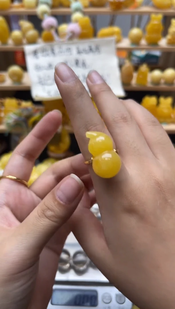 琥珀银S925镶嵌珠宝奇石008琥珀蜜蜡微瑕