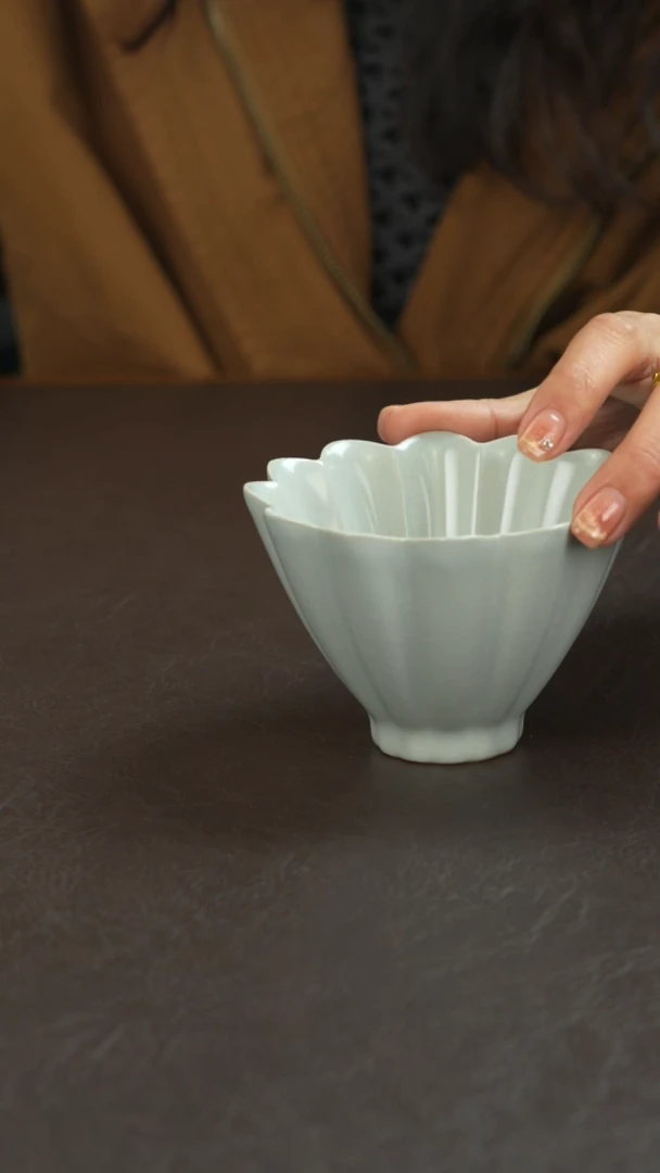 陶宣宝汝瓷原矿原釉作品微微瑕