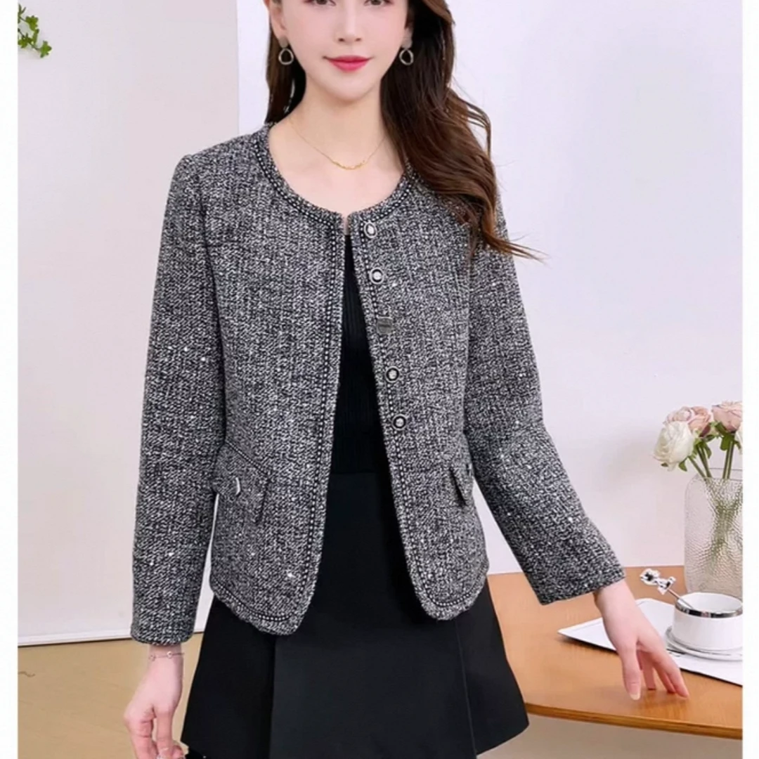 芭莎家2505时尚洋气减龄小香风外套