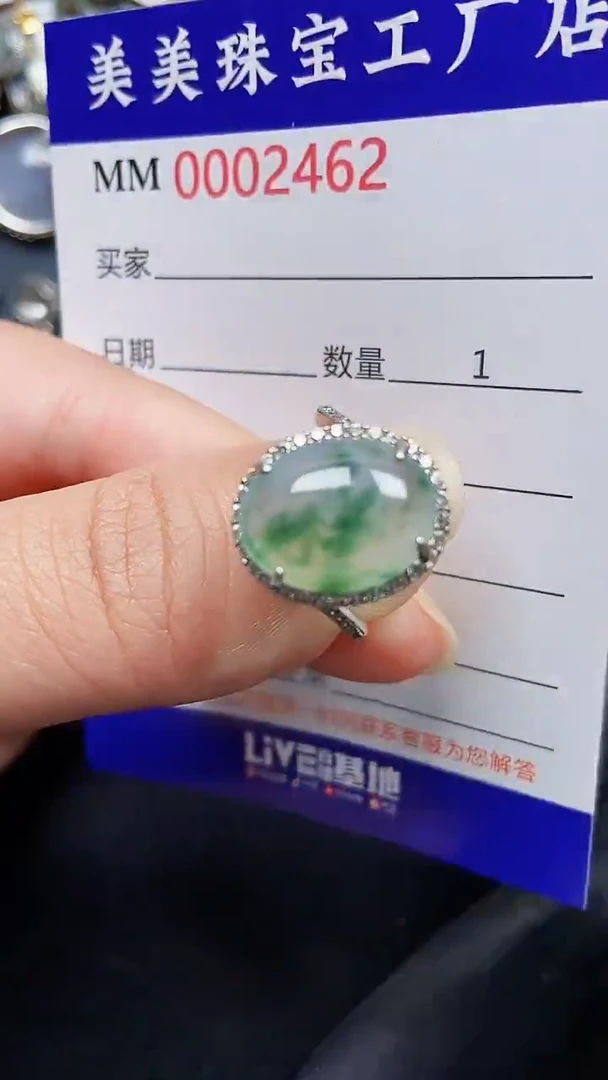 颈饰银S925镶嵌翡翠2462