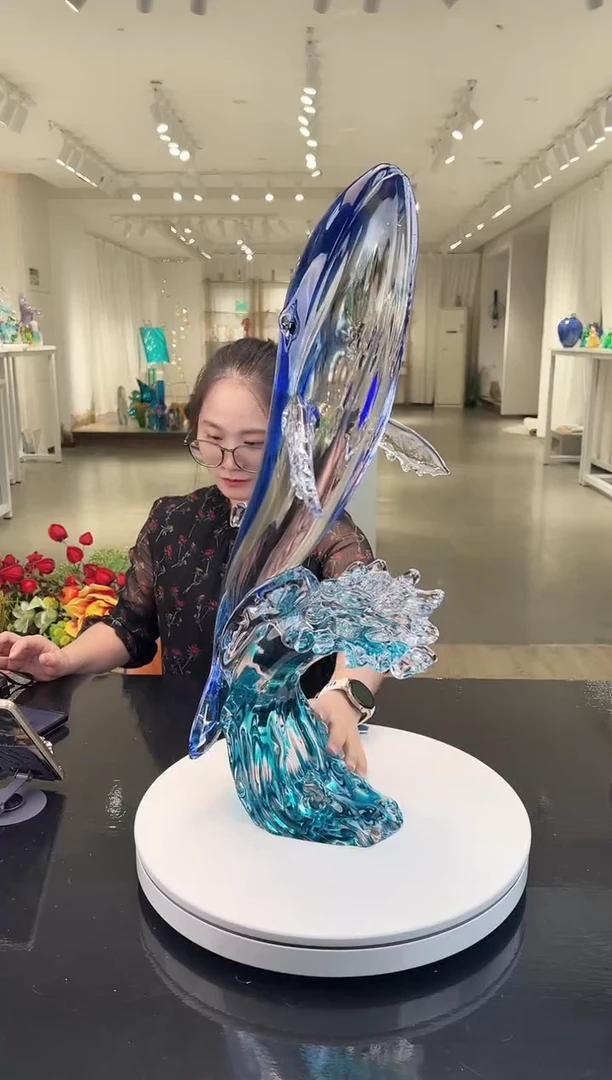 手工艺品琉璃鲲鹏之志水晶琉璃