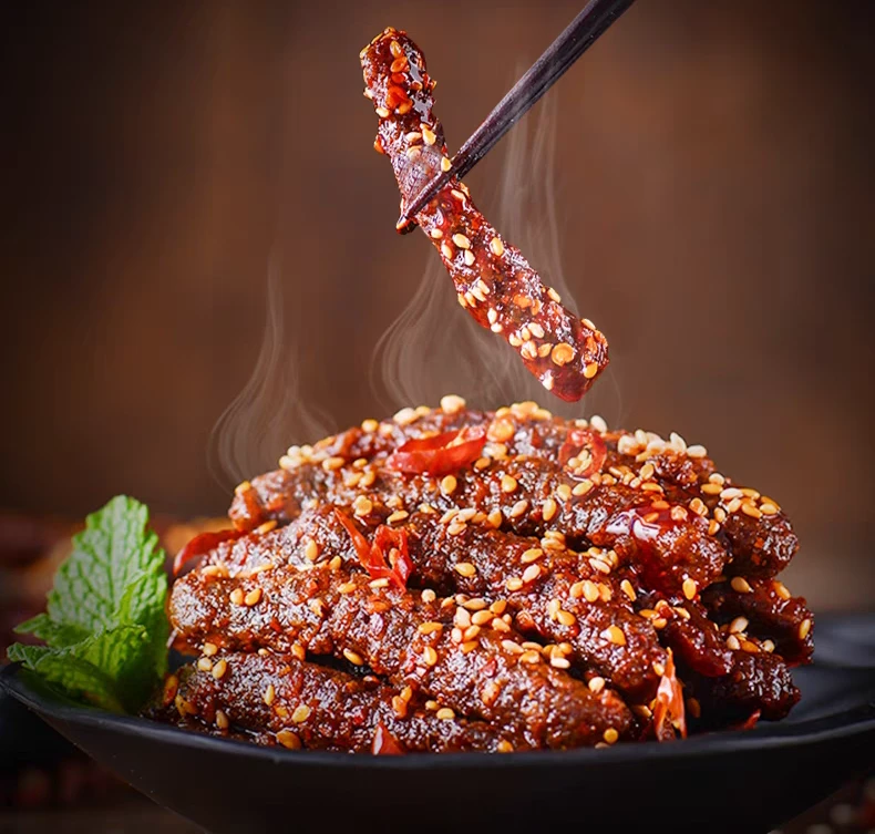 当天现烤川辣风干牛肉干【四袋装聚划算】