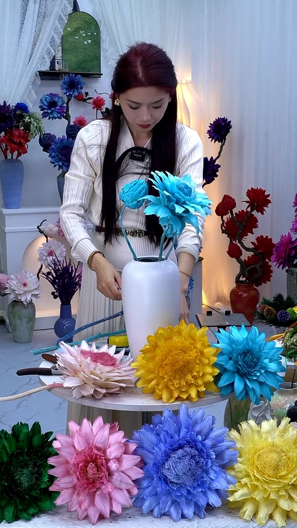 永生洋蓟蓝色单头9600