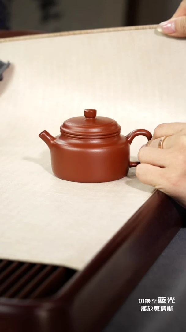 茶壶紫砂德钟·和-朱泥-130cc