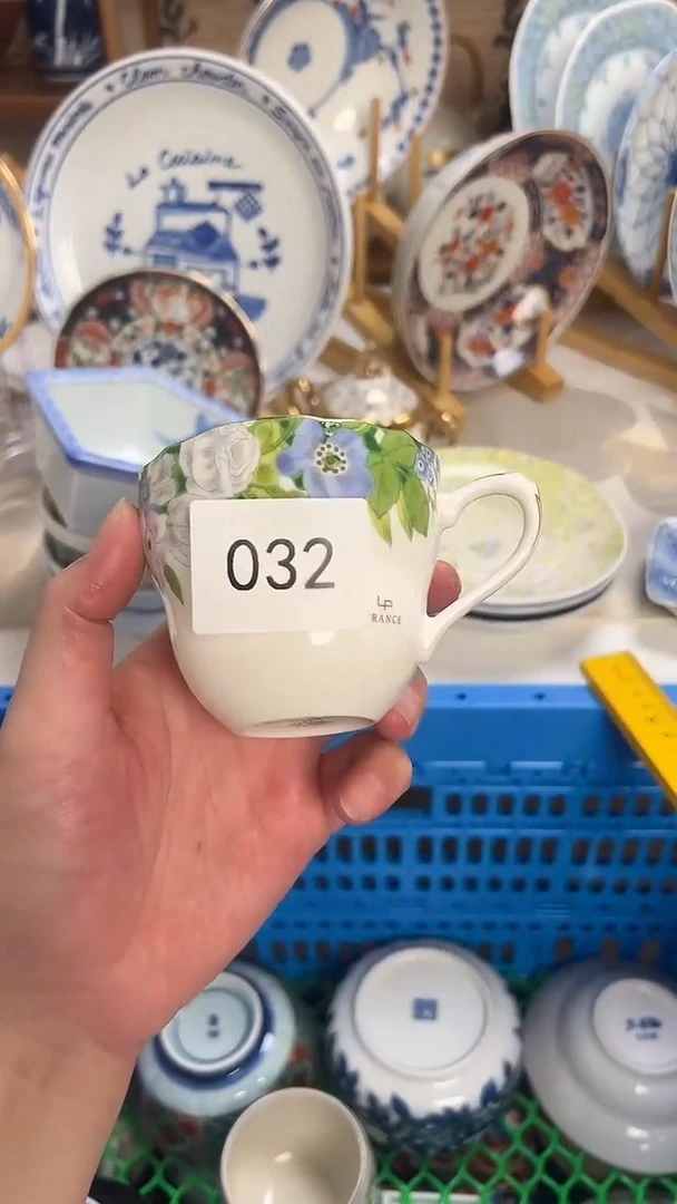 宁**远釉下彩手工绘制陶瓷杯碗碟32