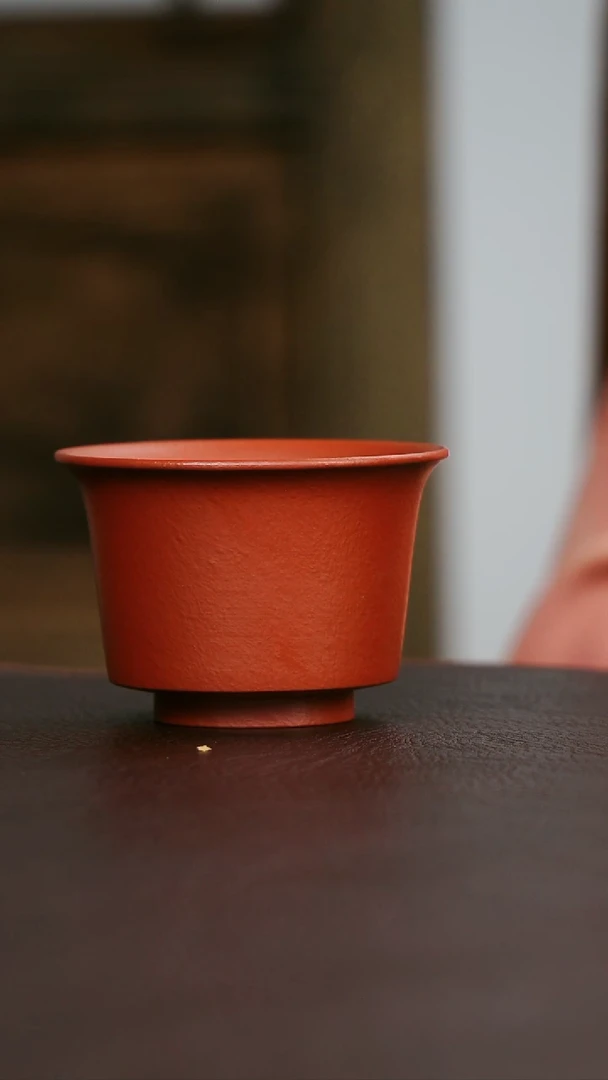 茶杯紫砂铃铛杯 朱泥大红袍