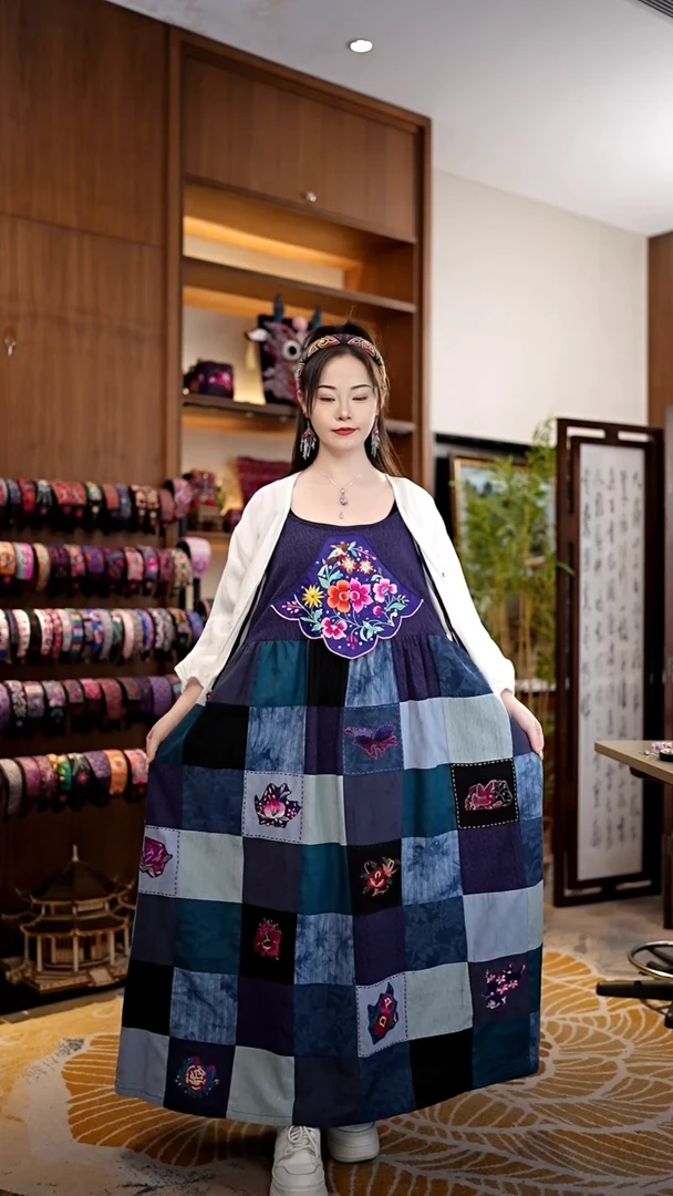 刺绣黔东南苗族刺绣裙子A9612