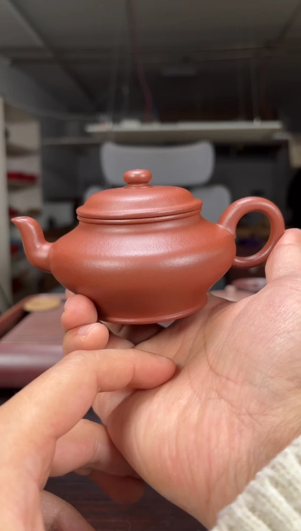 茶壶紫砂瑕清水泥全手工高虚扁170毫升
