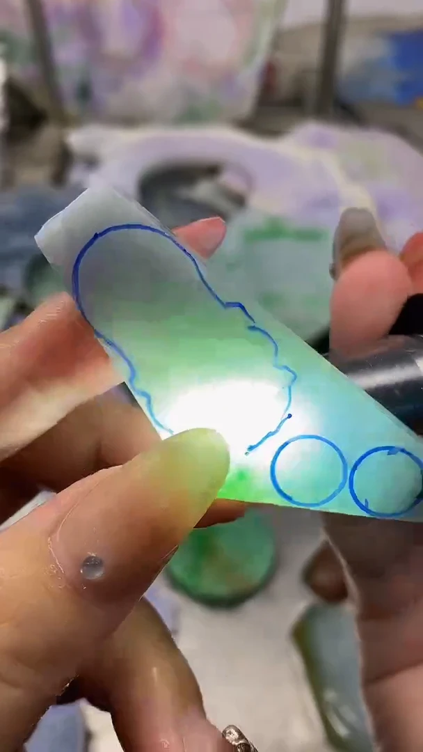 散珠翡翠天然缅甸翡翠A货370