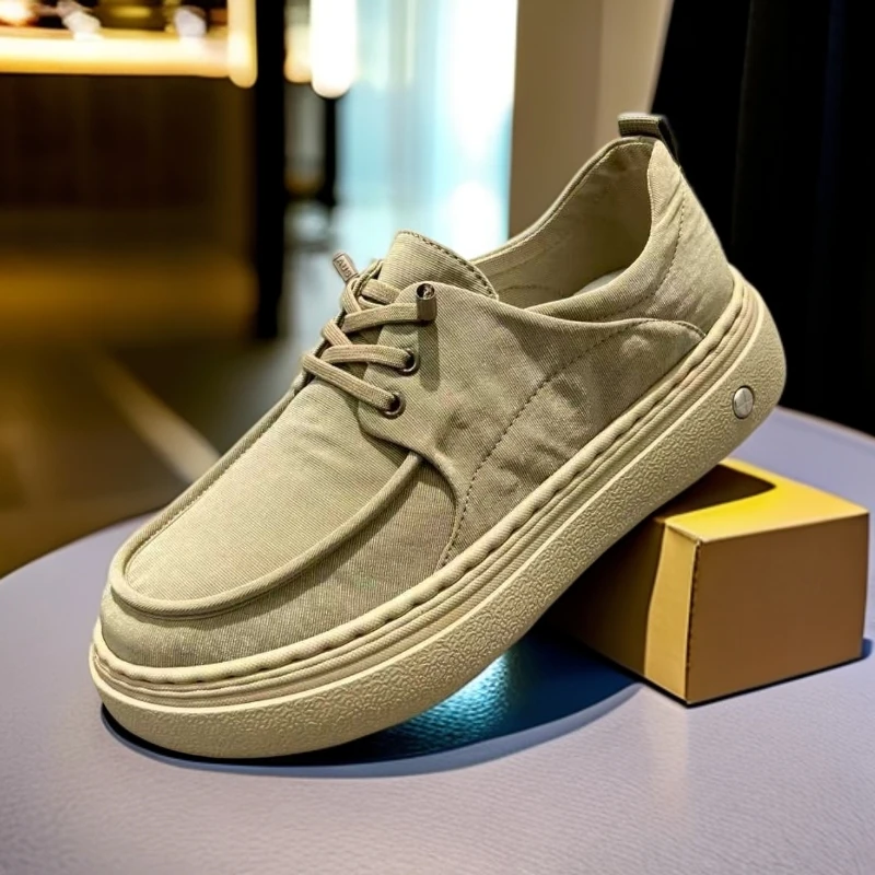 2025升级四季款时尚布面透气宽松轻便男士休闲布鞋软底9806