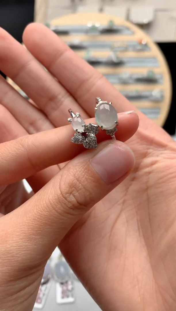 【闪购商品】翡翠戒指银S925镶嵌3号