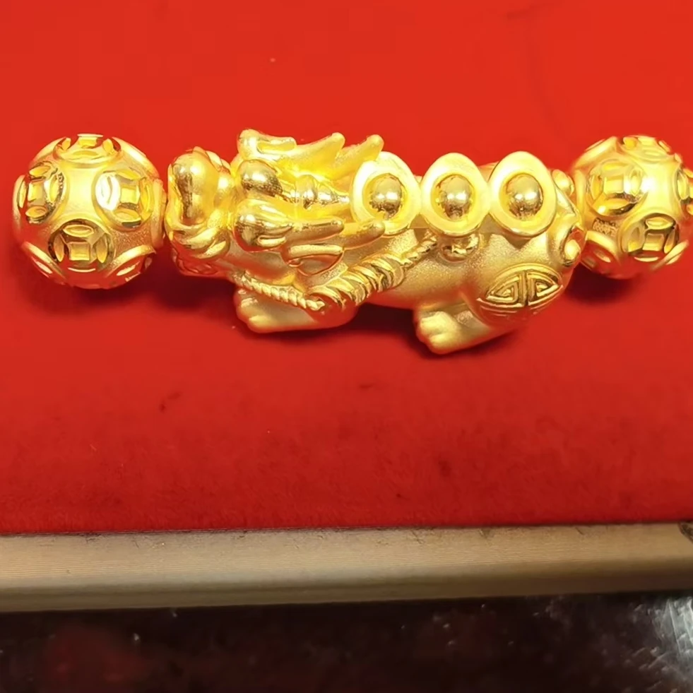 9.63克足金999貔貅转运珠
