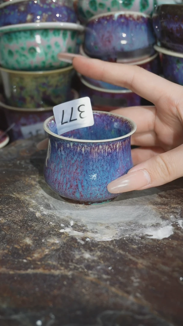 摆件精品窑变钧瓷茶器