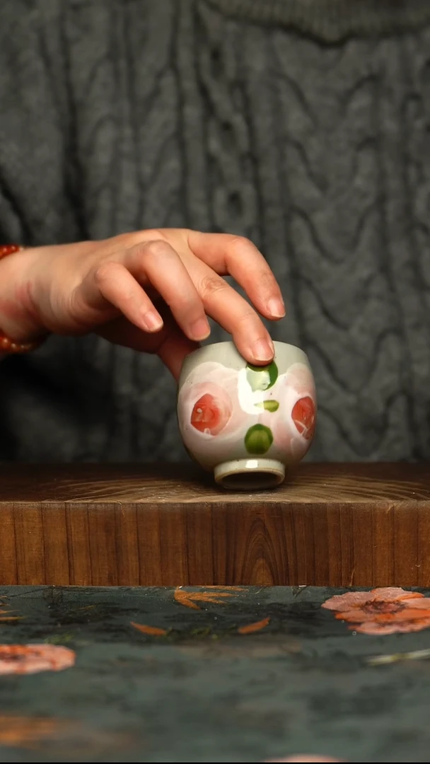 瓷片釉下彩手工手绘同款陶器