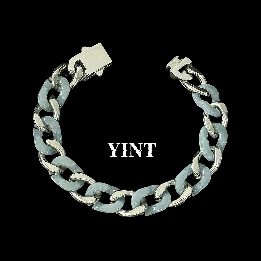 钛钢手链 YINT原创设计 古巴手链钛钢 小众男生情侣款