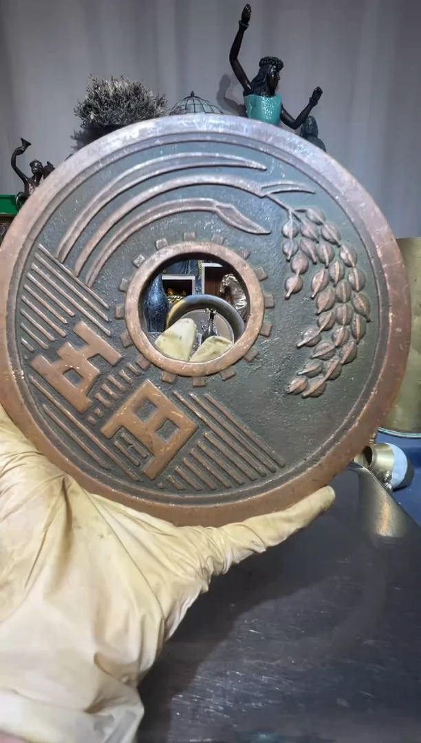 琉璃手工艺品回流铜器摆件实物为准