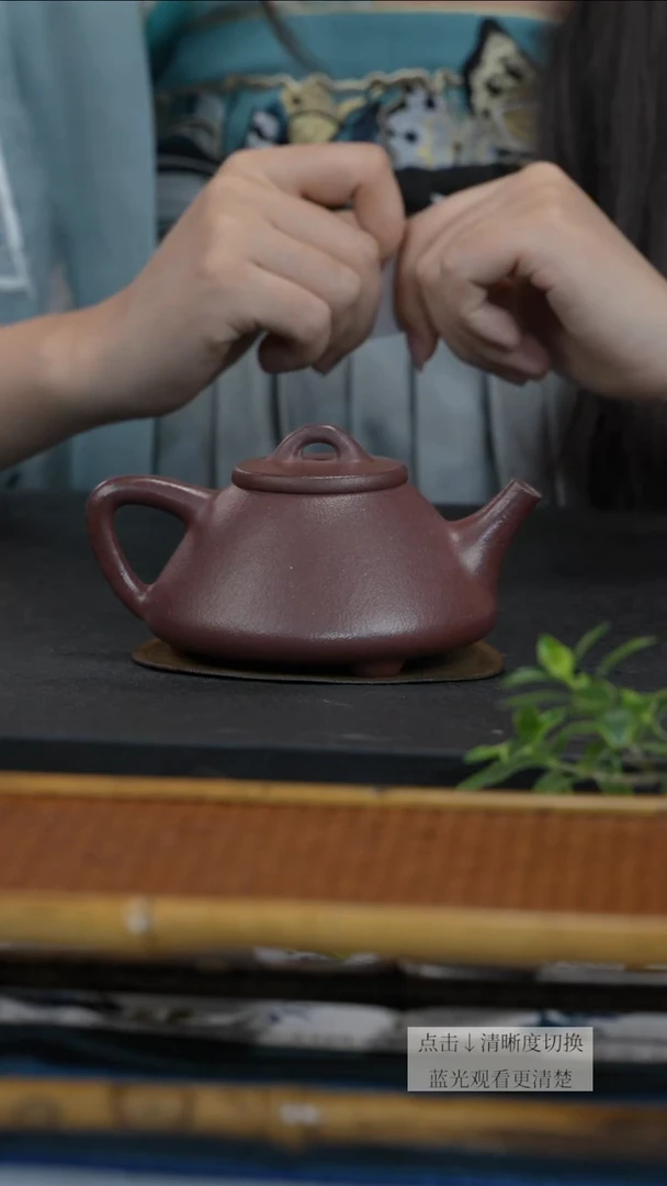 茶壶紫砂紫泥柴烧子冶石瓢壶