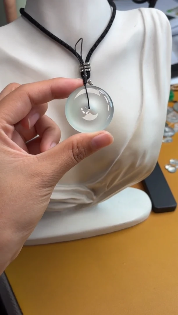 吊坠(不含链)未镶嵌翡翠17 平安扣 32.5 6.5