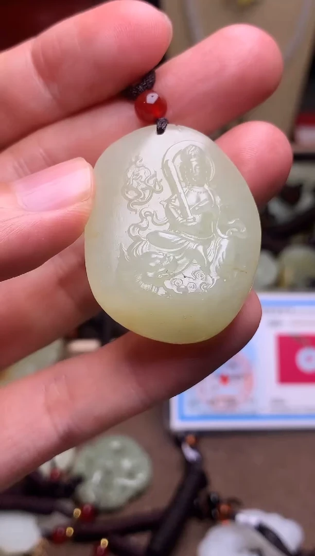 颈饰未镶嵌和田玉新疆料青海料清水和田玉吊坠