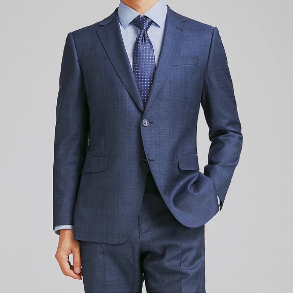 【新品绵羊毛+桑蚕丝】2025春新款西装商务修身休闲结婚