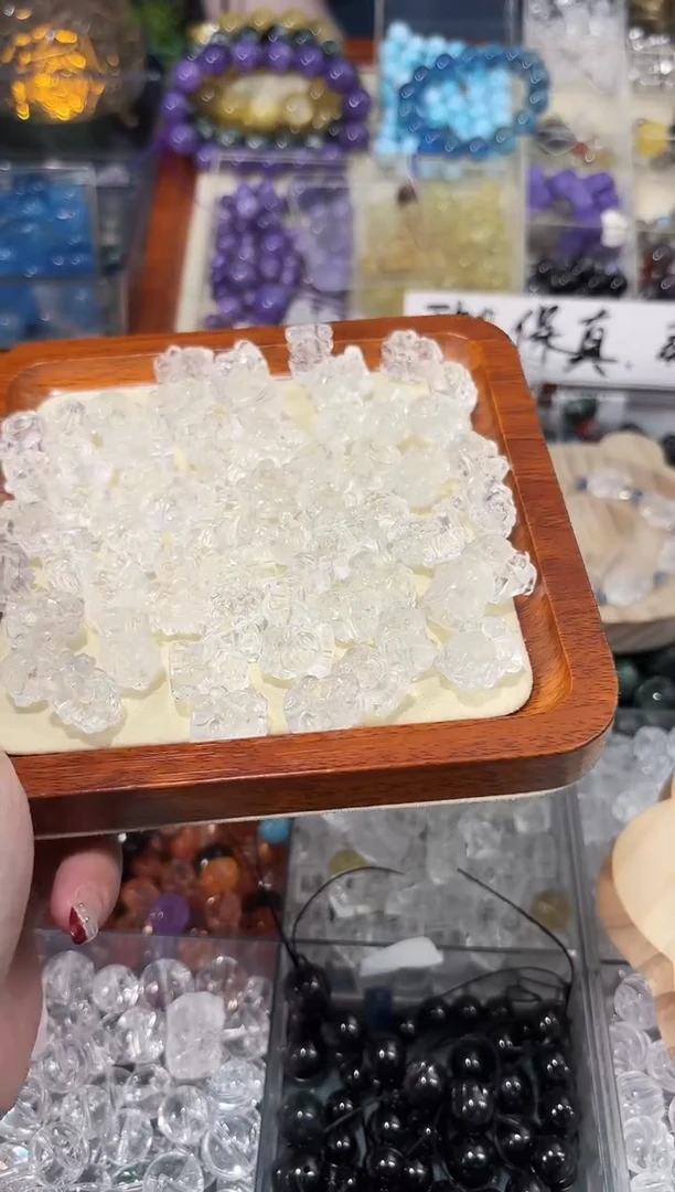 【闪购商品】水晶手串未镶嵌白水晶吞金兽一个宽卡12