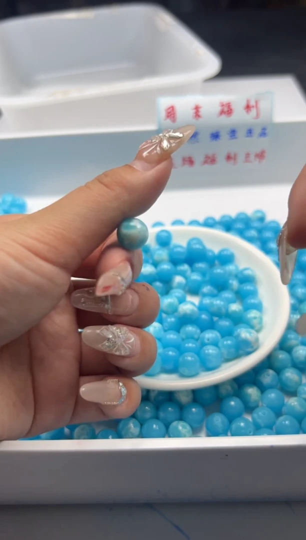 玛瑙/玉髓颈饰未镶嵌w2497海纹*石10mm*20颗