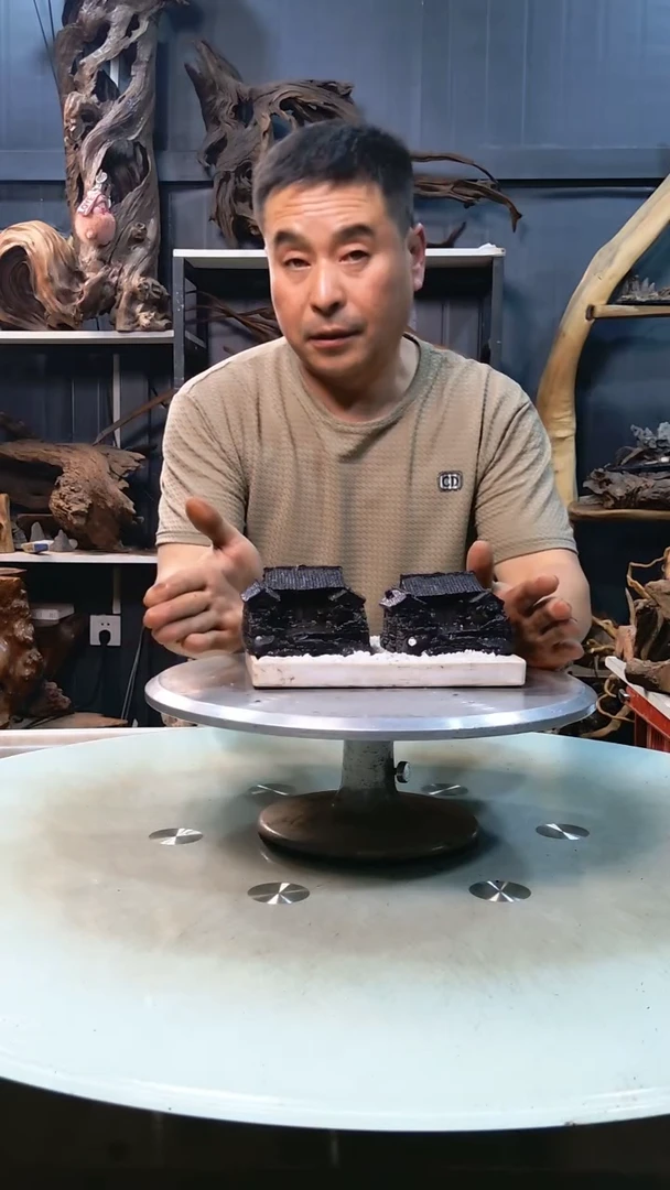 青龙石房子一对29.9