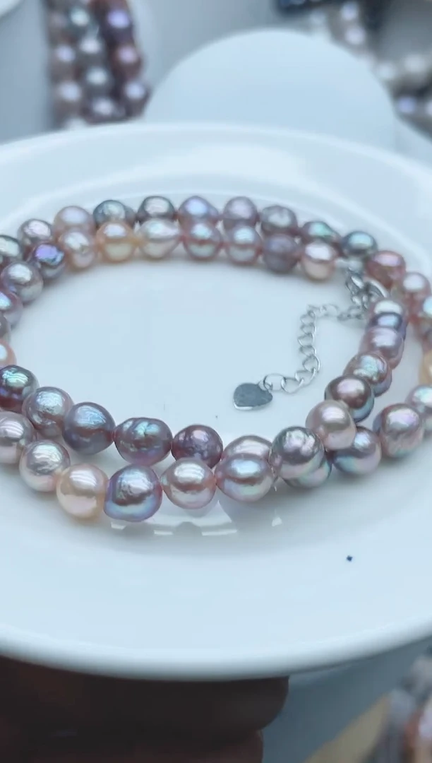 【闪购商品】淡水珍珠颈饰钛钢1