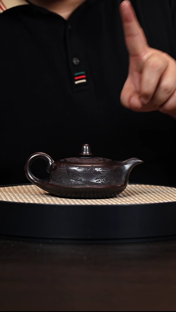 茶壶紫砂曲壶