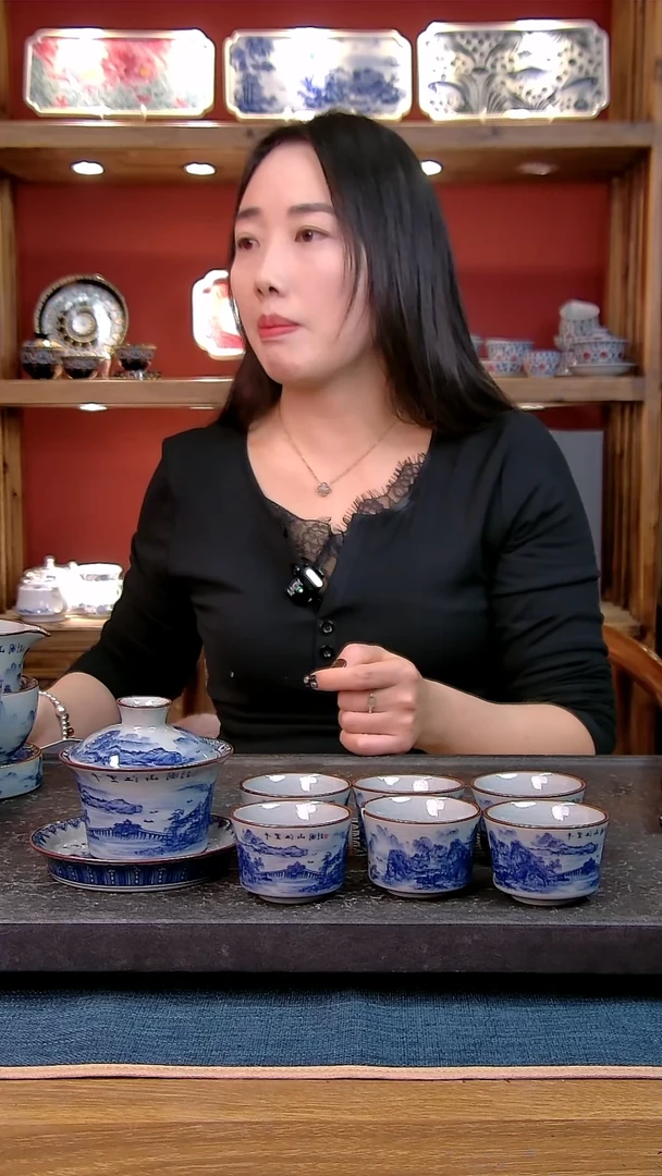 鹏**辉简装家用款7件套 老陶泥开片纹陶瓷茶具