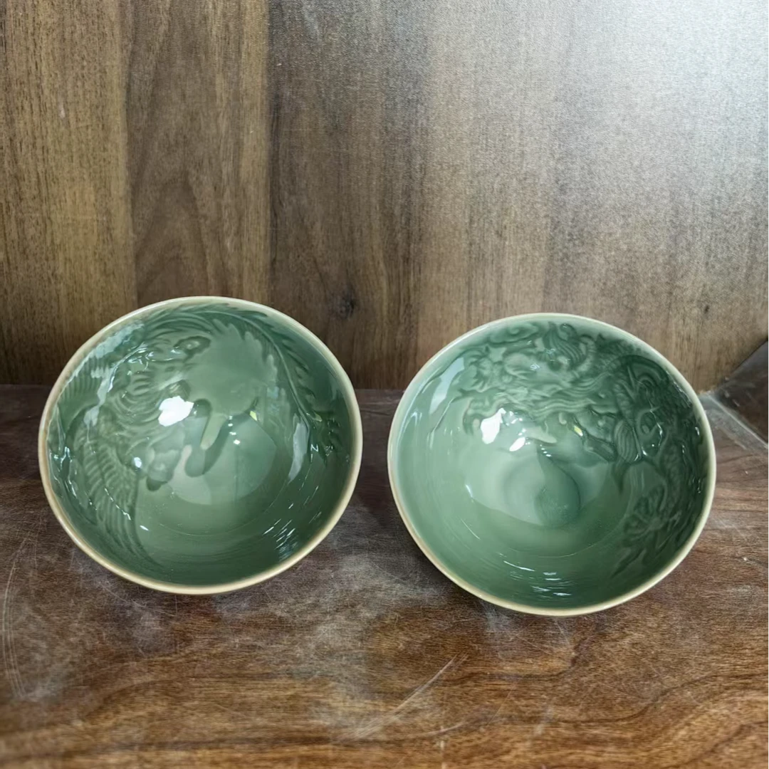 A623景德镇制陶瓷碗一对