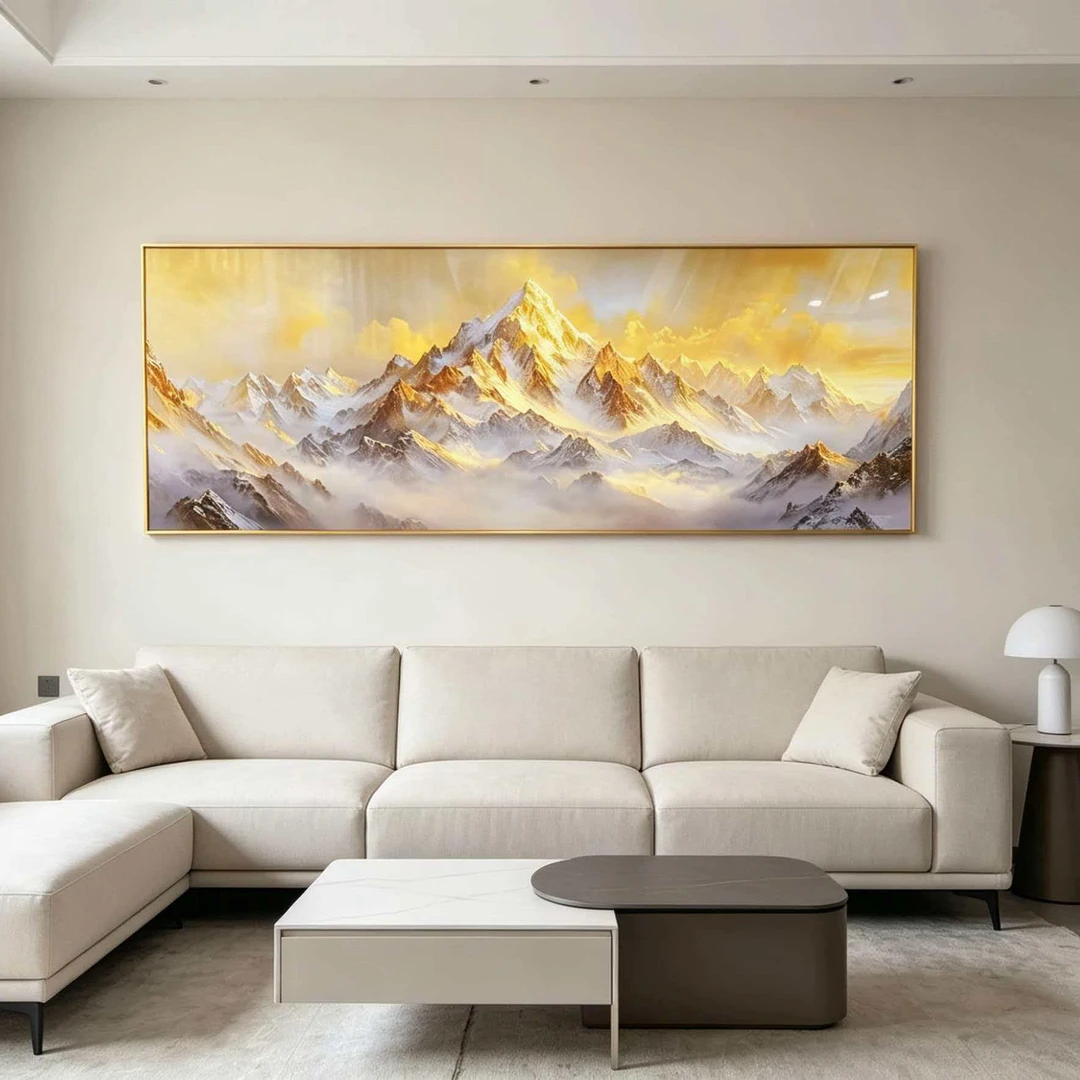 A243金山装饰画适合客厅沙发背景墙金山70200