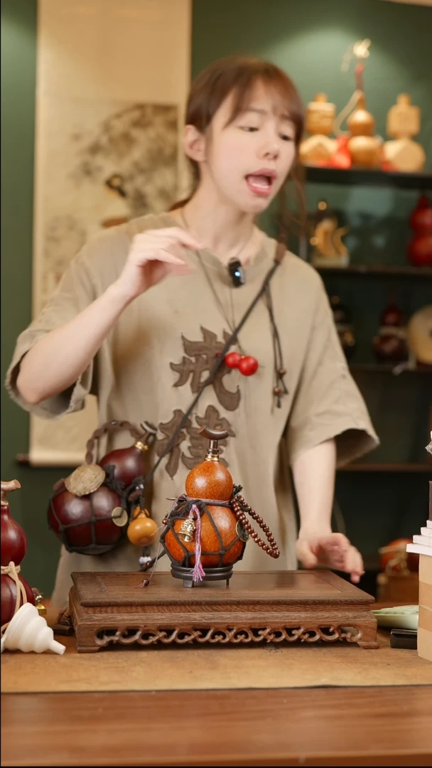 490号精品天然大漆酒葫芦一物一拍~