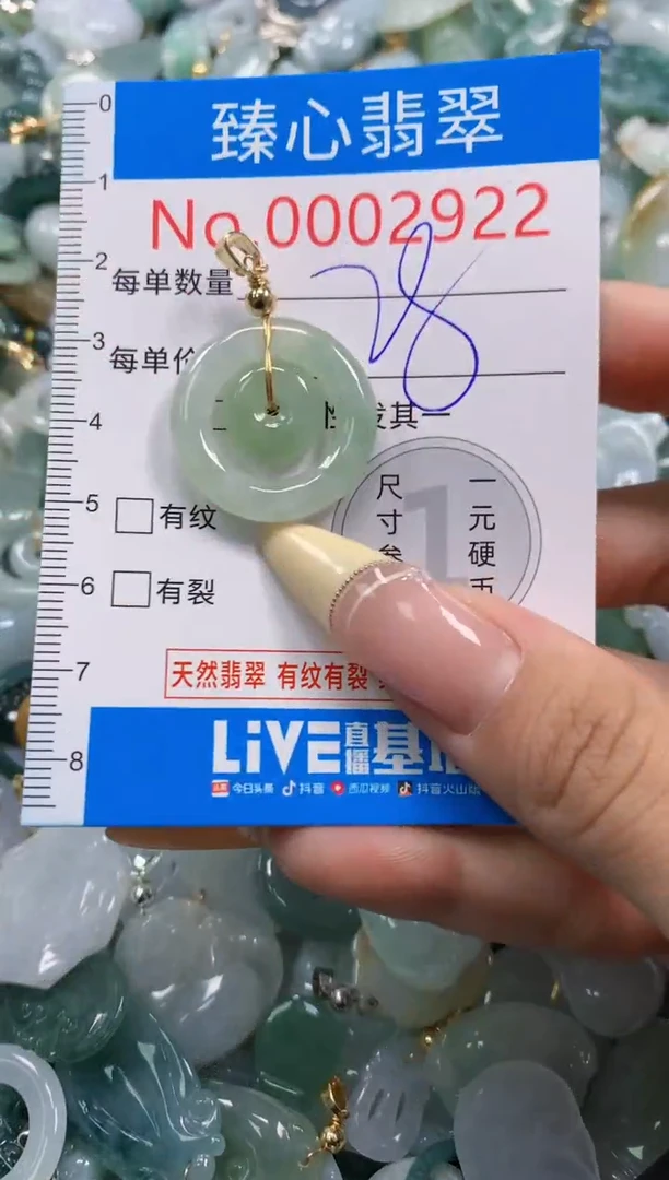 翡翠未镶嵌颈饰含绳000