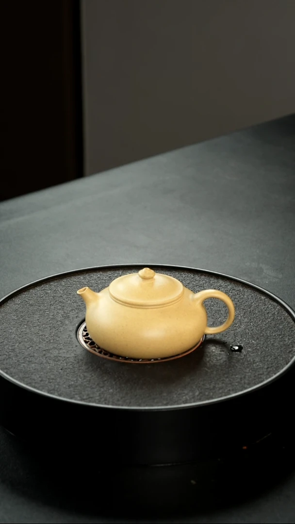 茶壶紫砂大水潭精挑梨皮寒江