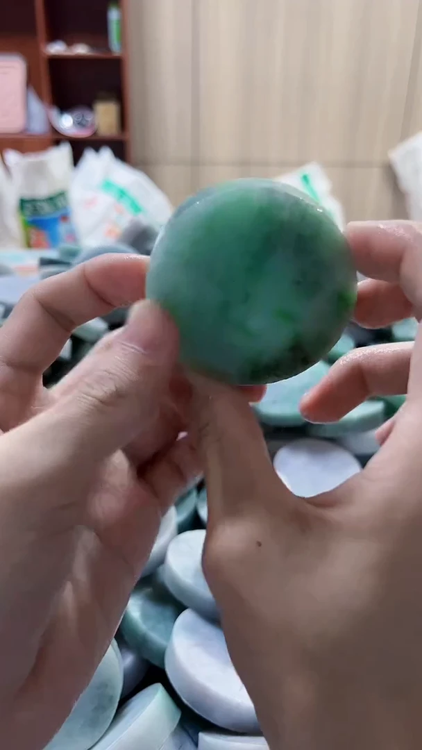 翡翠裸石缅甸翡翠A货文7310