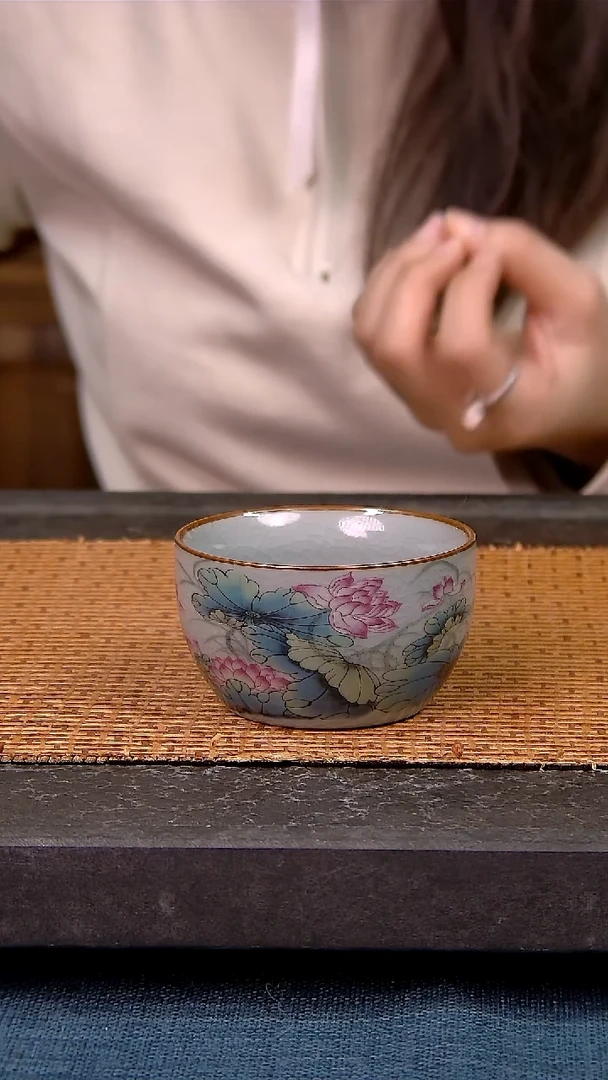 简装家用款件套 老陶泥开片纹陶瓷茶具