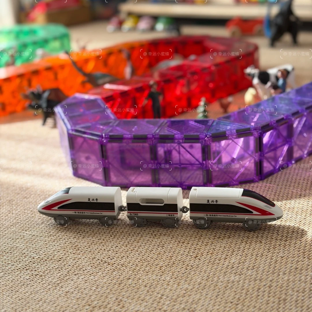 电动高铁列车玩具磁力片高铁配件复兴号小火车动车不含磁力片