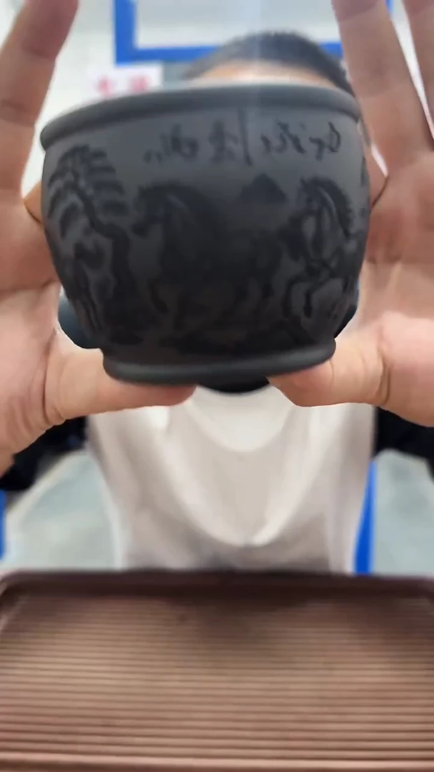 宜兴原矿石黄马到成功主人杯