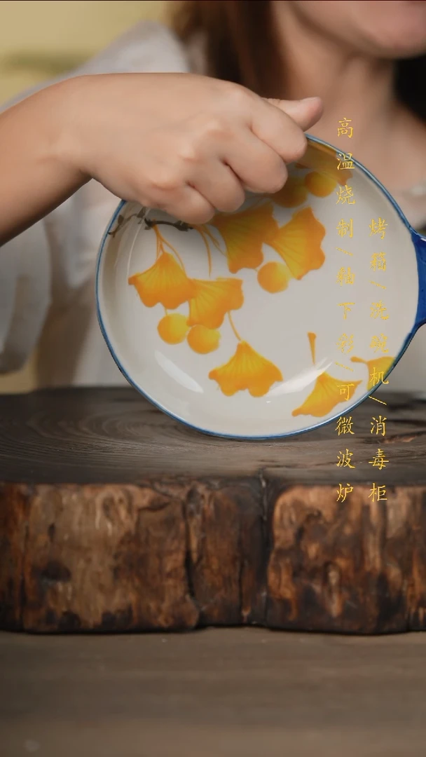 瓷片景德镇高温釉下彩可微波烤箱洗碗机