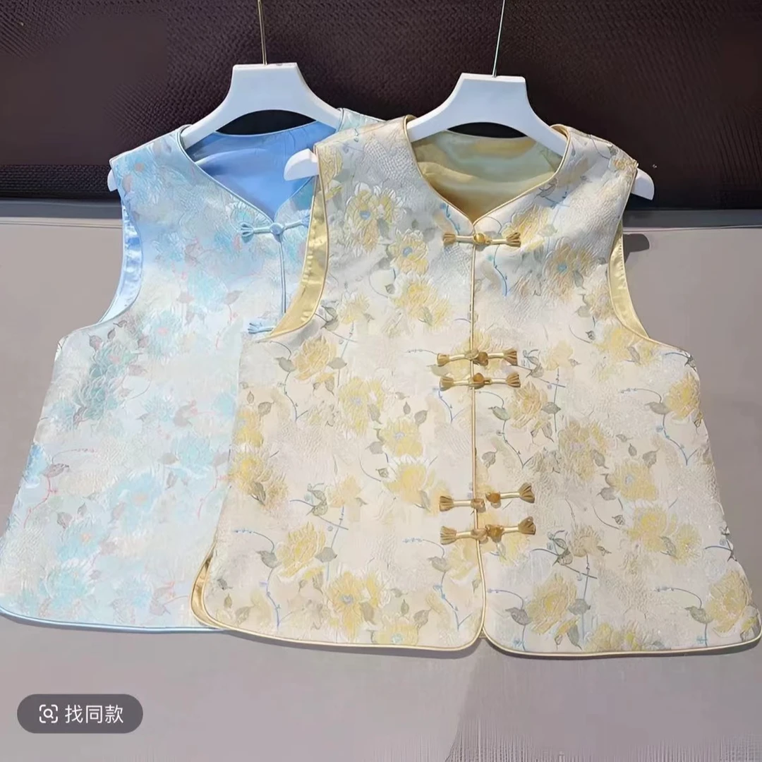 【招财进宝】新中式百搭刺绣款马甲