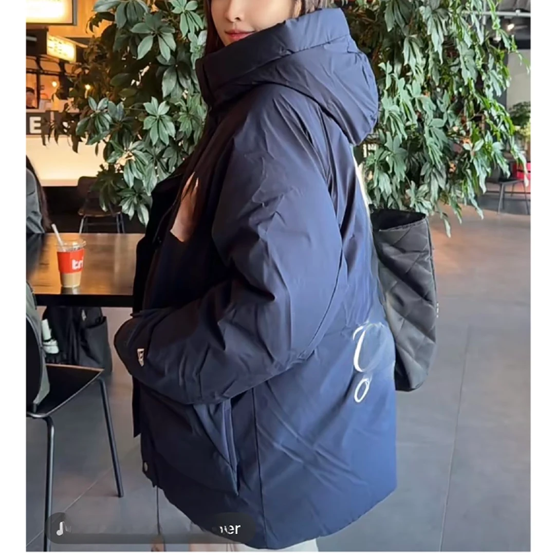 M男女同款连帽短款羽绒服