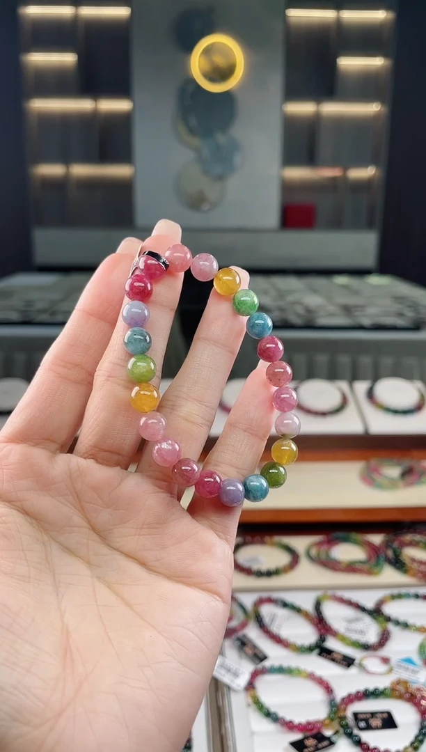 未镶嵌单圈手串碧玺（多样性发一条）T