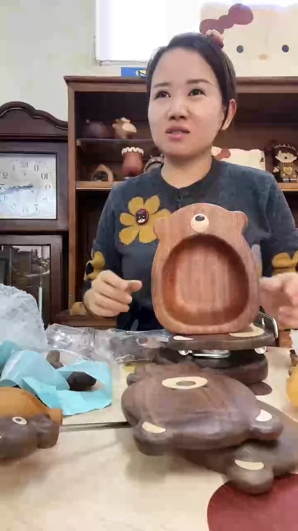木憨憨熊碗