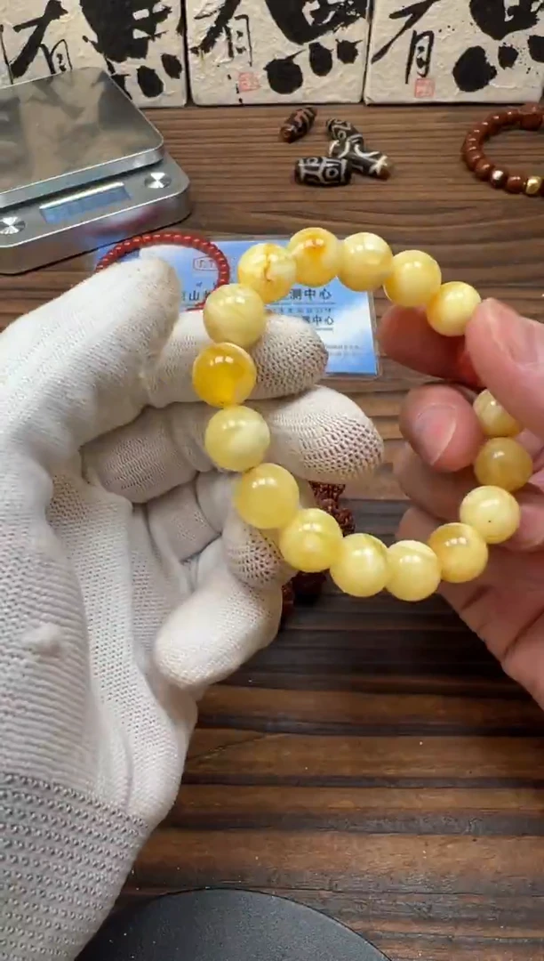 裸石蜜蜡未镶嵌蜜蜡手串