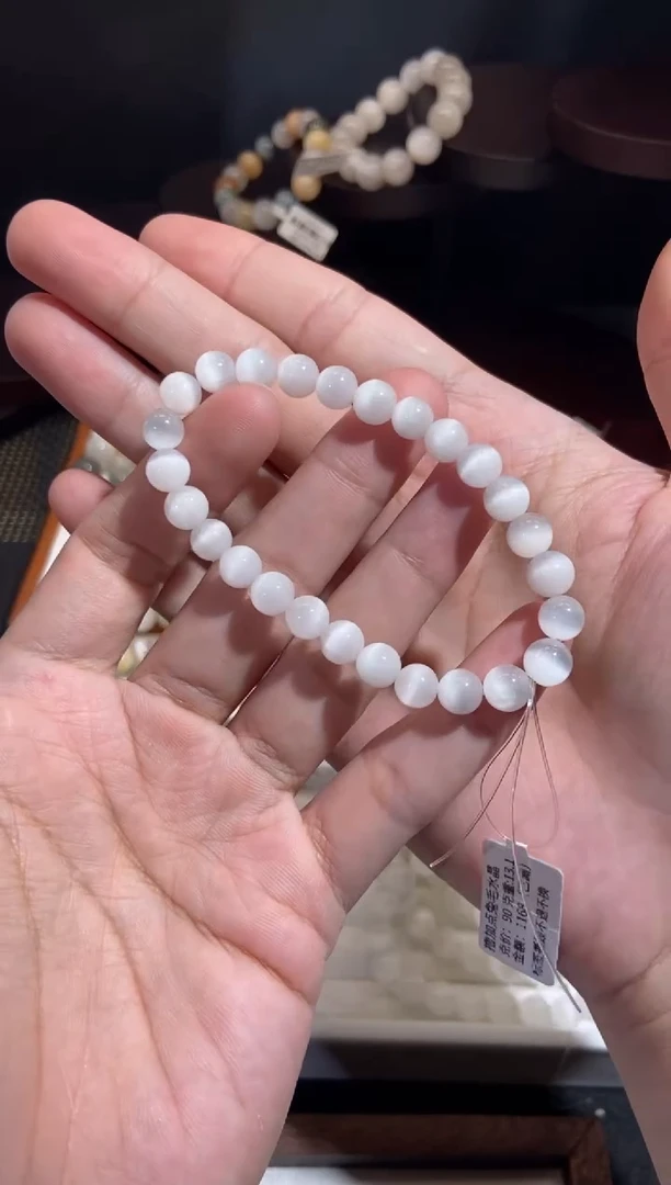 未镶嵌手串水晶12号链接-7咪+兔毛水晶手串