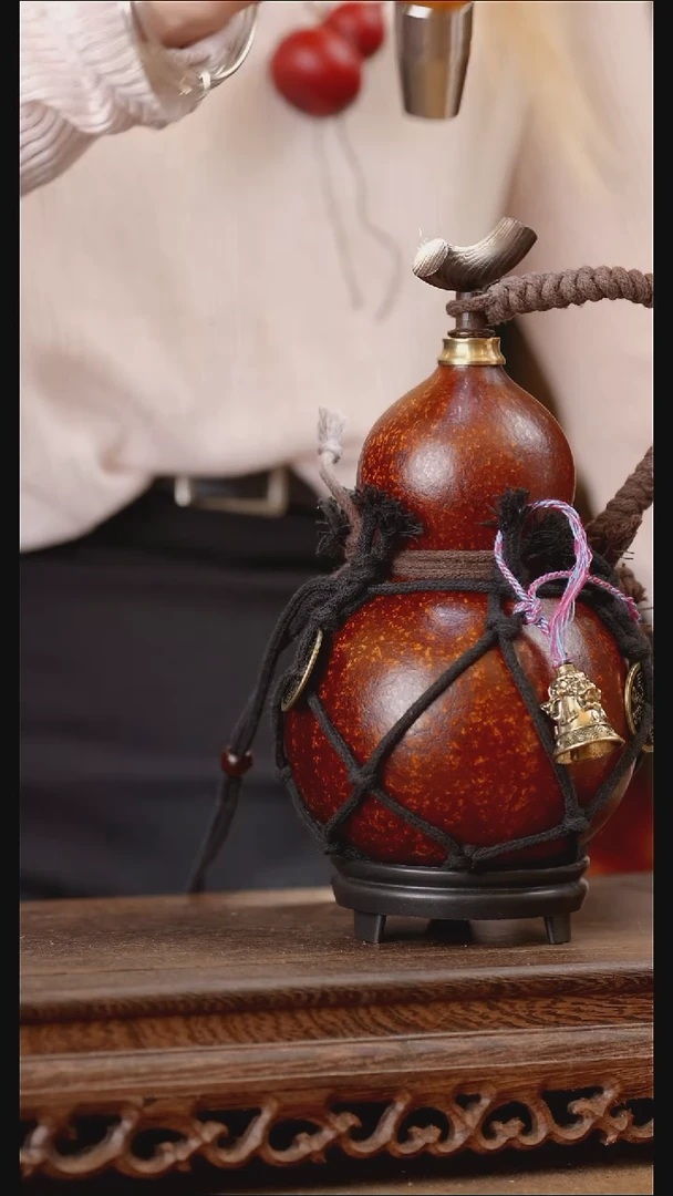 126号精品天然大漆酒葫芦一物一拍~